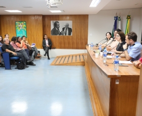 Conferência com o professor francês, Christian Laval. 17/10/2025. Foto: Beto Monteiro/Ascom UnB